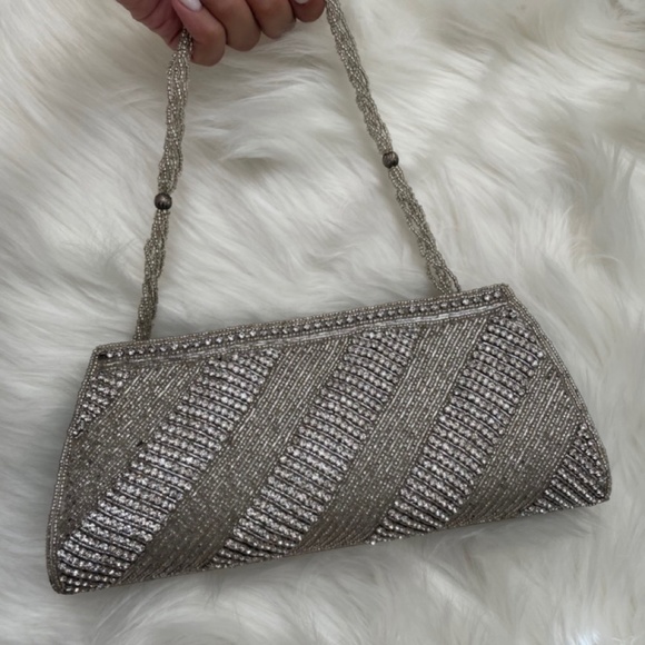 Prom Party Silver Clutch - Picture 3 of 4